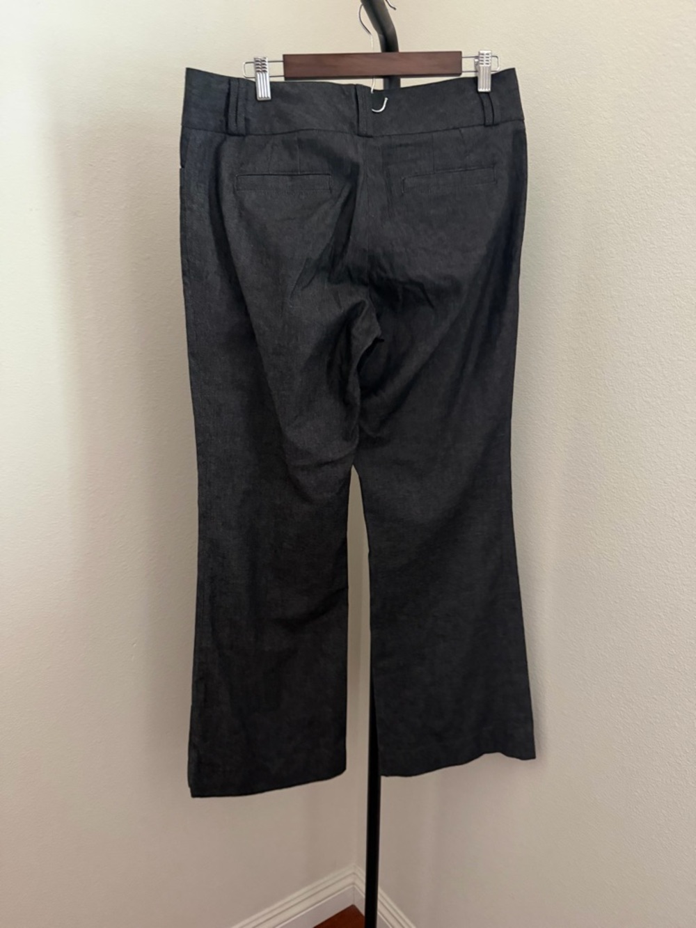 Banana Republic Women's Dark Gray Tailored Flare Trousers - Picture 3 of 4